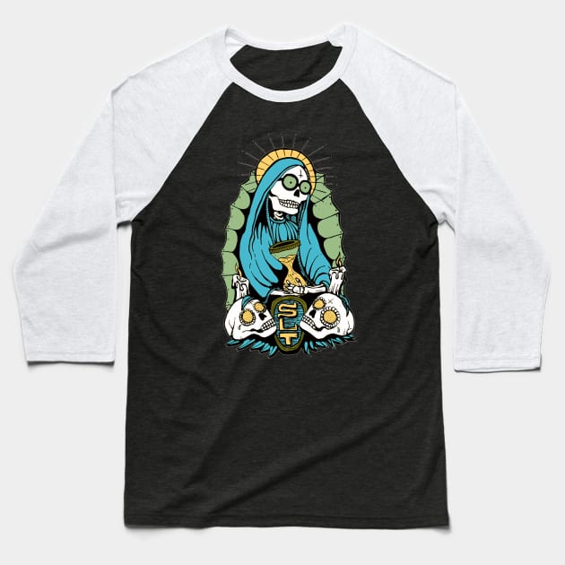 SANTA MUERTE Baseball T-Shirt by miskel